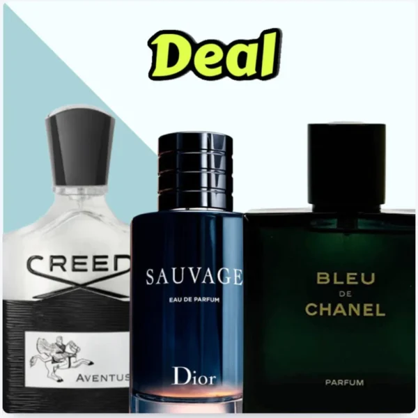 Sauvage Dior/Blue de Chanel & Creed Aventus 100Ml